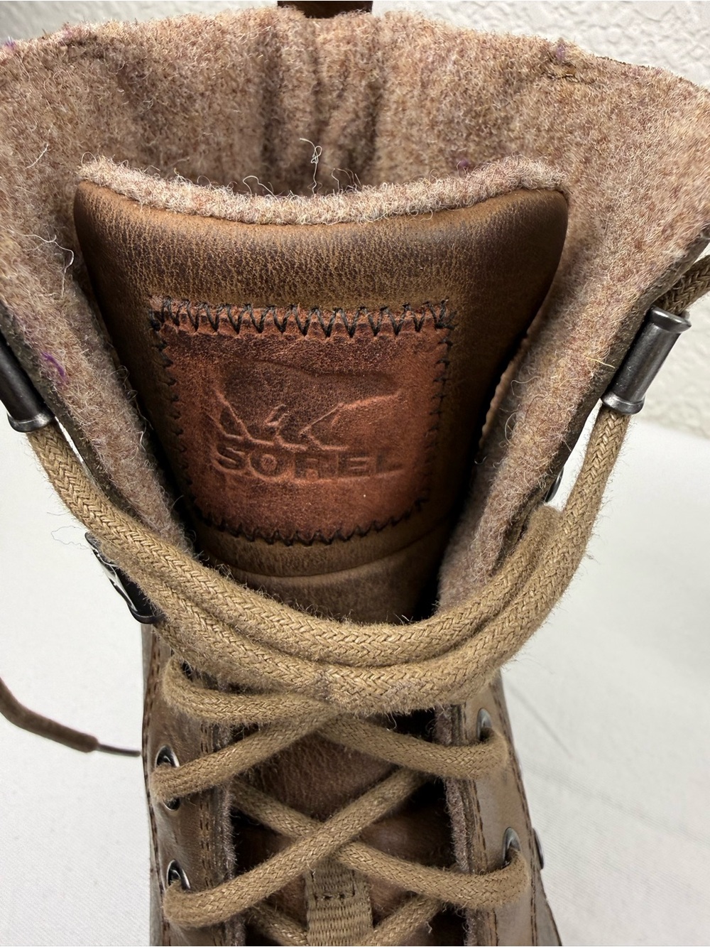 Sorel | Leather Moc Toe Lace-Up Boots Brown | Men's 9.5 - Picture 9 of 14